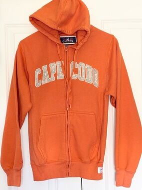 Cape Cod Orange Zip-Up Hoodie